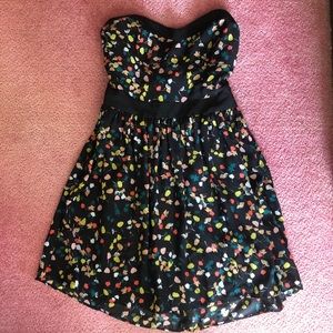 Ginko Leaf Print Mini Dress